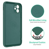 For Iphone 11 Case With Ring Stand [360° Rotatable Ring Holder Magnetic Kickstand] [Support Car Mount] Slim Shockproof Soft Rubber Protective Phone Case Cover For Women, Midnight Green