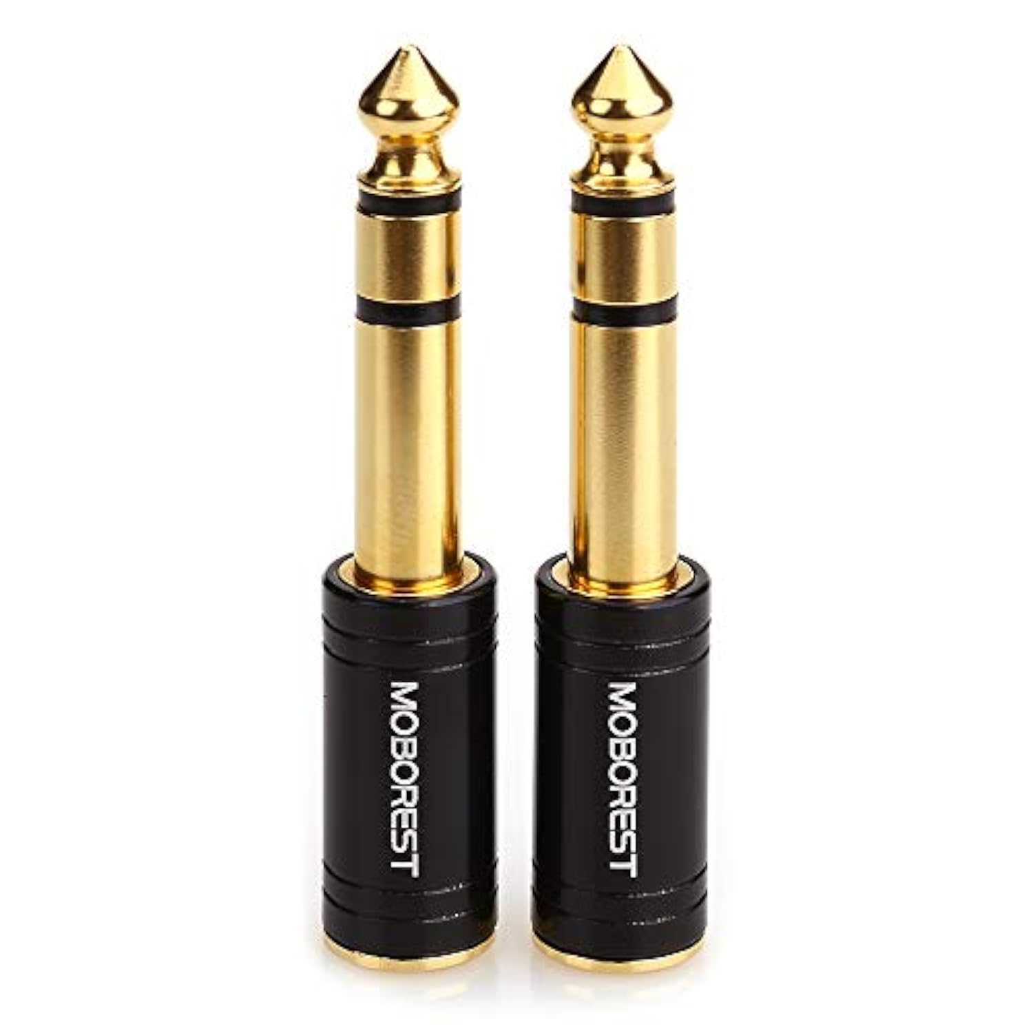 3.5Mm To 1/4" Adapter - Authentic Genuine Universal 6.35Mm Pure Copper Adapter Jack - 3.5Mm (1/8 Inch) Female To 6.35Mm (1/4 Inch) Male Headphone Adapter, Black Fashion 2-Pack