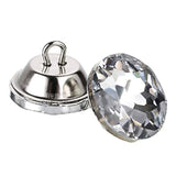 50 Pcs 20Mm Rhinestone Crystal Buttons Clear Tufting Buttons Upholster