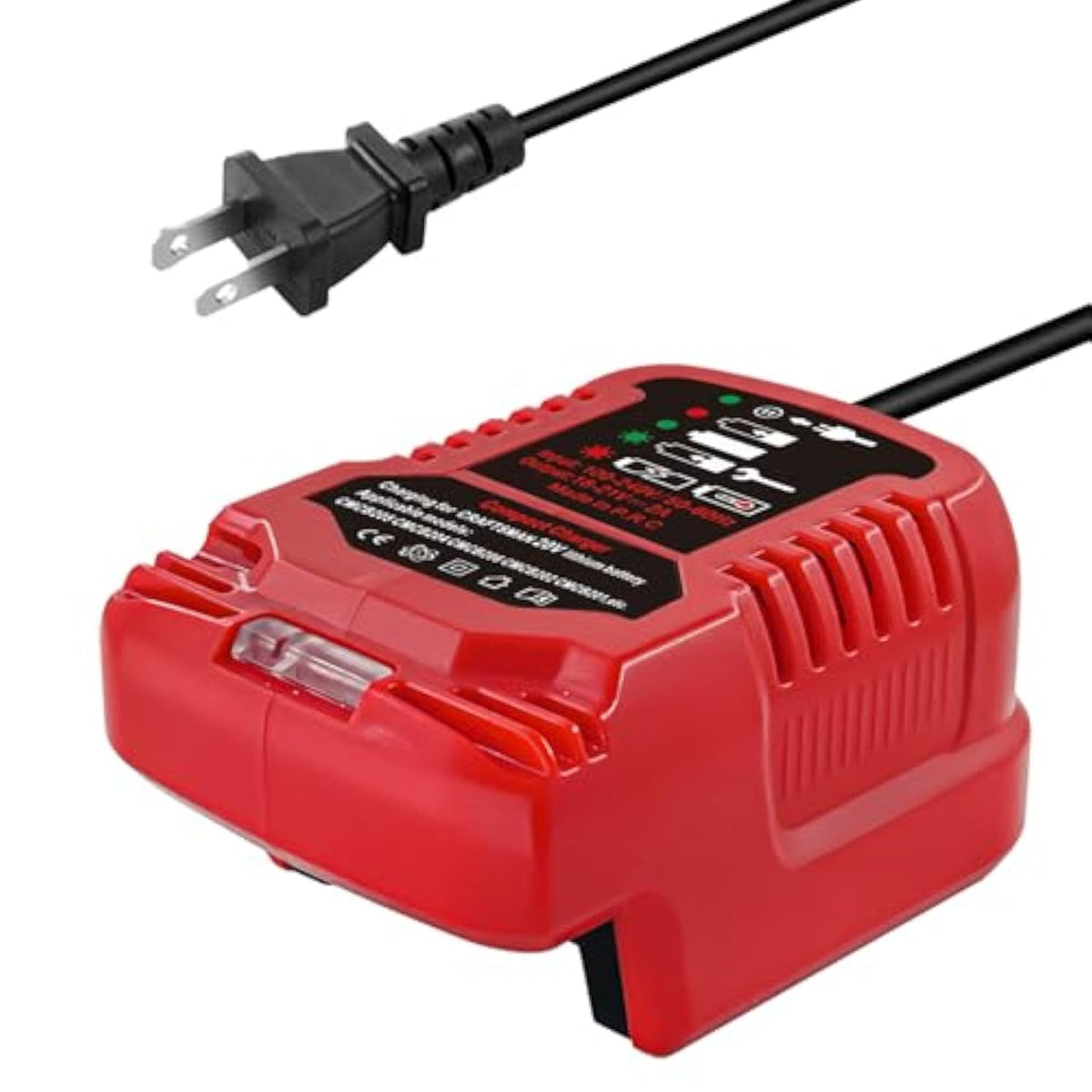 Portable Mini Charger For Craftsman V20 20V Lithium-Ion Battery Charger For Cmcb204 Cmcb202 Cmcb201 Cmcb209 Cmcb205 Charger Station With Led Indicator