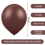 24 Pcs Brown Cream White Balloons Neutral Color Balloons 10 Inch Latex Retro Assorted For Baby Shower Birthday Jungle Safari Wedding Anniversary Waiting To Exhale Theme Party Decorations
