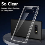 Case For Samsung Galaxy Note 8, Crystal Clear Designed Shockproof Nonslip Cell Phone Case, Hard Plastic Back & Soft Tpu Frame Thin Protective Cover For Samsung Galaxy Note 8, 6.3 Inch