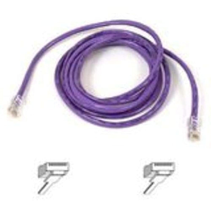 Belkin 50ft CAT5E Purple Patch Cord Snagless (A3L791-50-PUR-S)