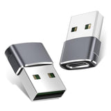 For Iphone 17 16 Usb To Usb C Adapter Charger 2Pack,Usbc Female To A Male Otg Type C Converter For Apple 15 14 Plus Max Watch Ultra Iwatch S11 10 9 8,Airpods Pro 3,Ipad Air 4 5,Car,S25 S24