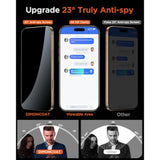 4-Pack Privacy Screen Protector for iPhone 16 Pro Max [6.9"], 10X Protection, Auto Align, Case Friendly