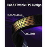 Short Usb C Cable, 40Gbps Usb4 4 Inch Support 100W Pd Fast Charging, 8K Display, Thunderbolt 4/3 Interface, Flat Usb C To Usb C For Steam Deck, Rog Ally, Laptop, Tablet, Phone (2-Pack