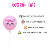 42pcs Cat Balloons 12" Kitty Theme Birthday Party Decorations for Kids