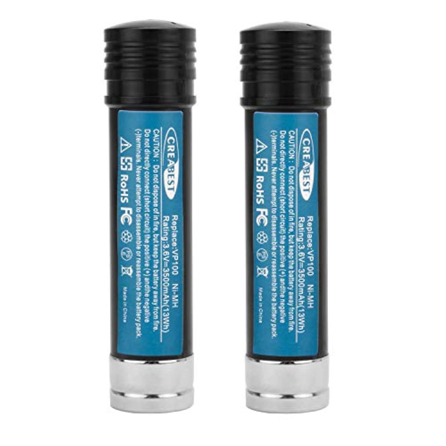 2Pack 3.6V 3500Mah Ni-Mh Replacement Battery For Black & Decker Versapak Battery Vp100 Vp100C Vp105 Vp105C Vp110 Vp110C Vp143 Model Power Tools