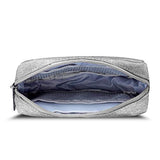 Small Makeup Bag, Cosmetic Toiletry Skin Care Make Up Little Items Pouch For Purse, Zipper Mini Tech Charger Cable Electronic Organizer Case, Travel Accessories For Women Men Teen, Grey