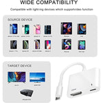Mfi Certified Lightning To Hdmi Digital Av Adapter 1080P Hd Video Hdmi Sync Screen Connector Cable With Charging Port Compatible With Iphone 14/13/12/11/ X/ 8/7/ Ipad On Hdtv/Projector/Monitor