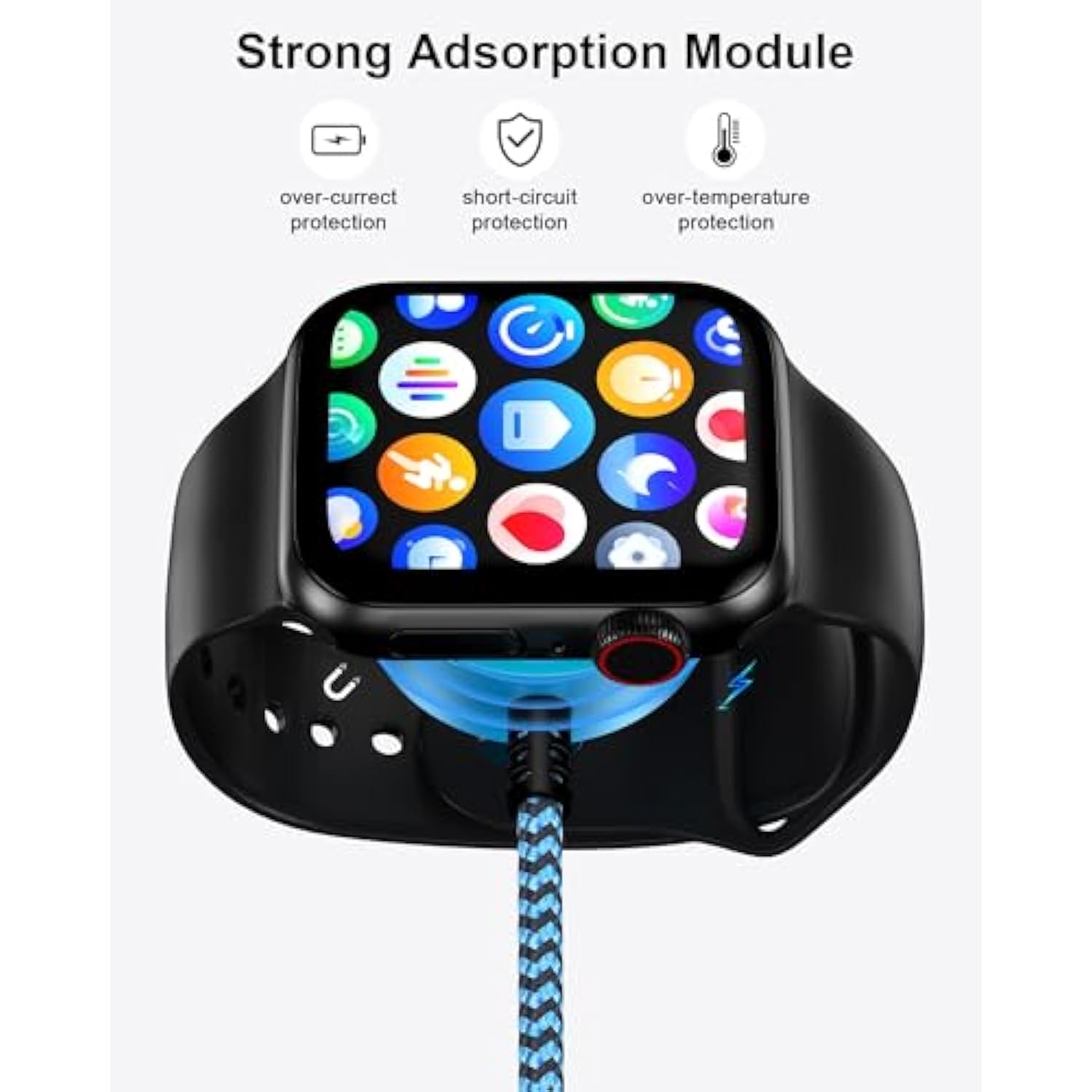 For Apple Watch Charger, 3 In 2 Usb C Cable For Iphone Charger, 6Ft Multi Fast Charging Cable, Usb Magnetic Wireless Charging Cable For Iwatch Ultra/Se/10/9/8/7/6/5/4/3/2/1, Iphone 17/16/15/14/13/12