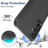 For Samsung Galaxy A15 5G Case: Dual Layer Protective Heavy Duty Cell Phone Cover Shockproof Rugged With Screen Protector - Protection Bumper Tough - Samsung Galaxy A15 5G 2024, Black