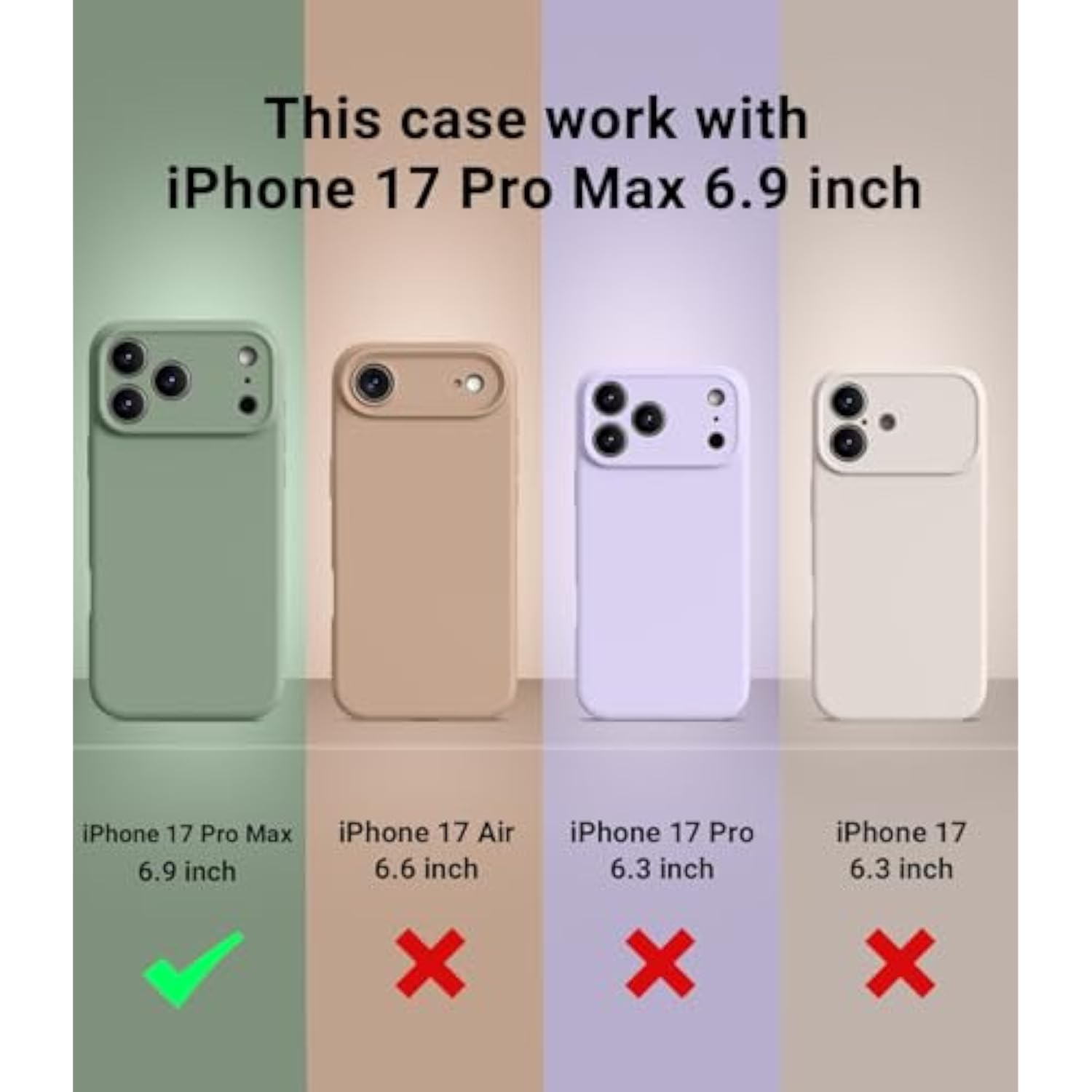Magnetic For Iphone 17 Pro Max Case,Compatible With Magsafe,Classic Liquid Silicone Mobile Phone Case,Integrated Camera Control Button,Anti-Scratch Microfiber Lining, Pine Green