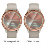 (3 Pack) Smartwatch Screen Protector Compatible For Garmin Vivomove 3S (Not For Garmin Venue 3S) Tempered Glass 2.5D Arc Edges 9 Hardness Hd Anti-Scratch Bubble-Free