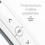 Remote Situo 1 Pure 74300 RTS Single Channel Remote Control for 1 Motorized Shade or Group RTS Only (Not Zigbee/Wi-Fi/Z-Wave) Includes Wall Holder