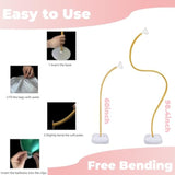 Balloon Arch Stand Kit 8.2Ft & 5Ft Gold Bending Arch for Parties & Events