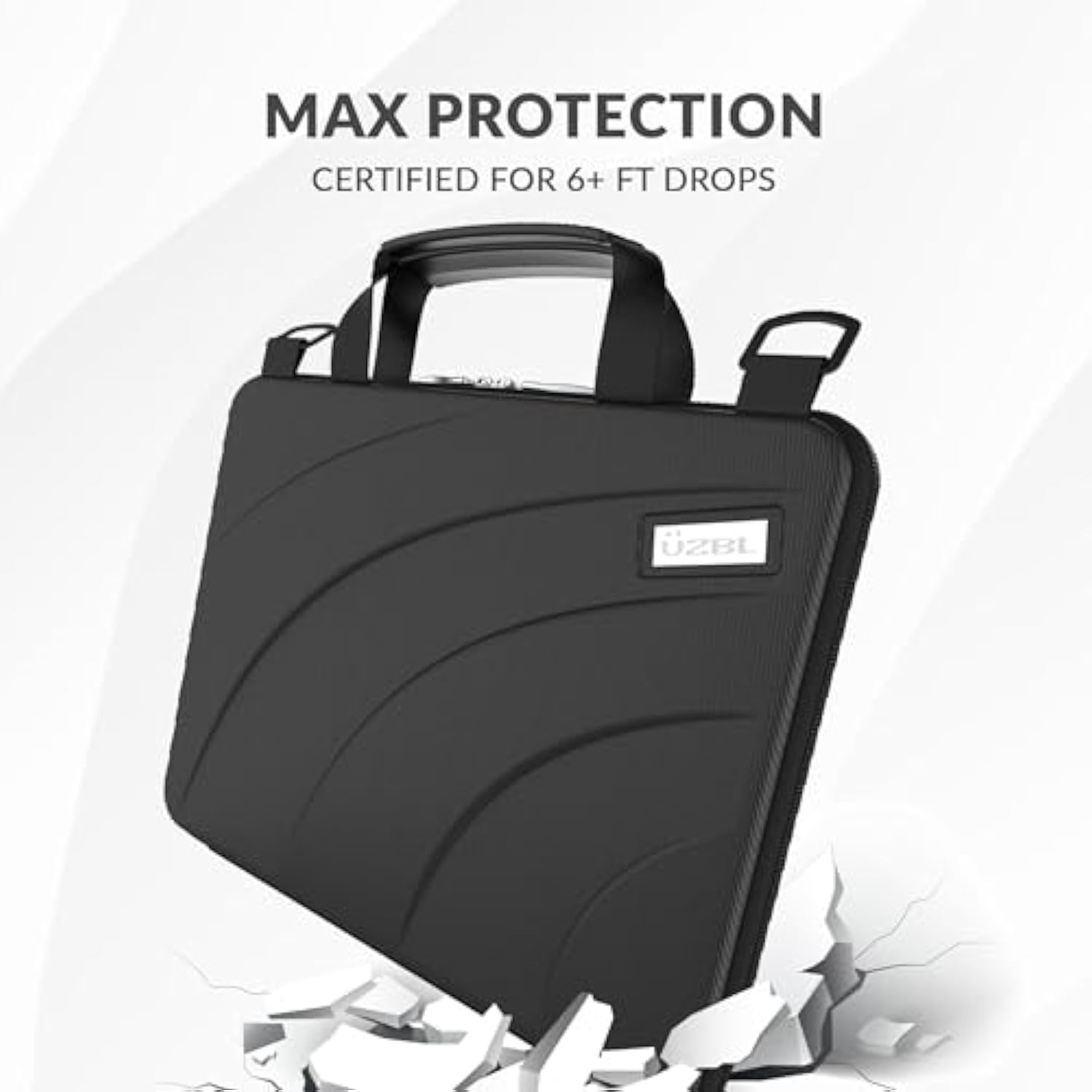 13-14 Inch Always-On Chromebook Protective Hard Case With Adjustable Shoulder Strap And Carrying Handles