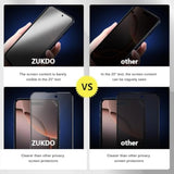 2 Pack For Iphone 16 Pro 6.3" Matte Privacy Screen Protector Anti-Glare Anti-Spy Tempered Glass Film Anti-Fingerprint Easy Installation