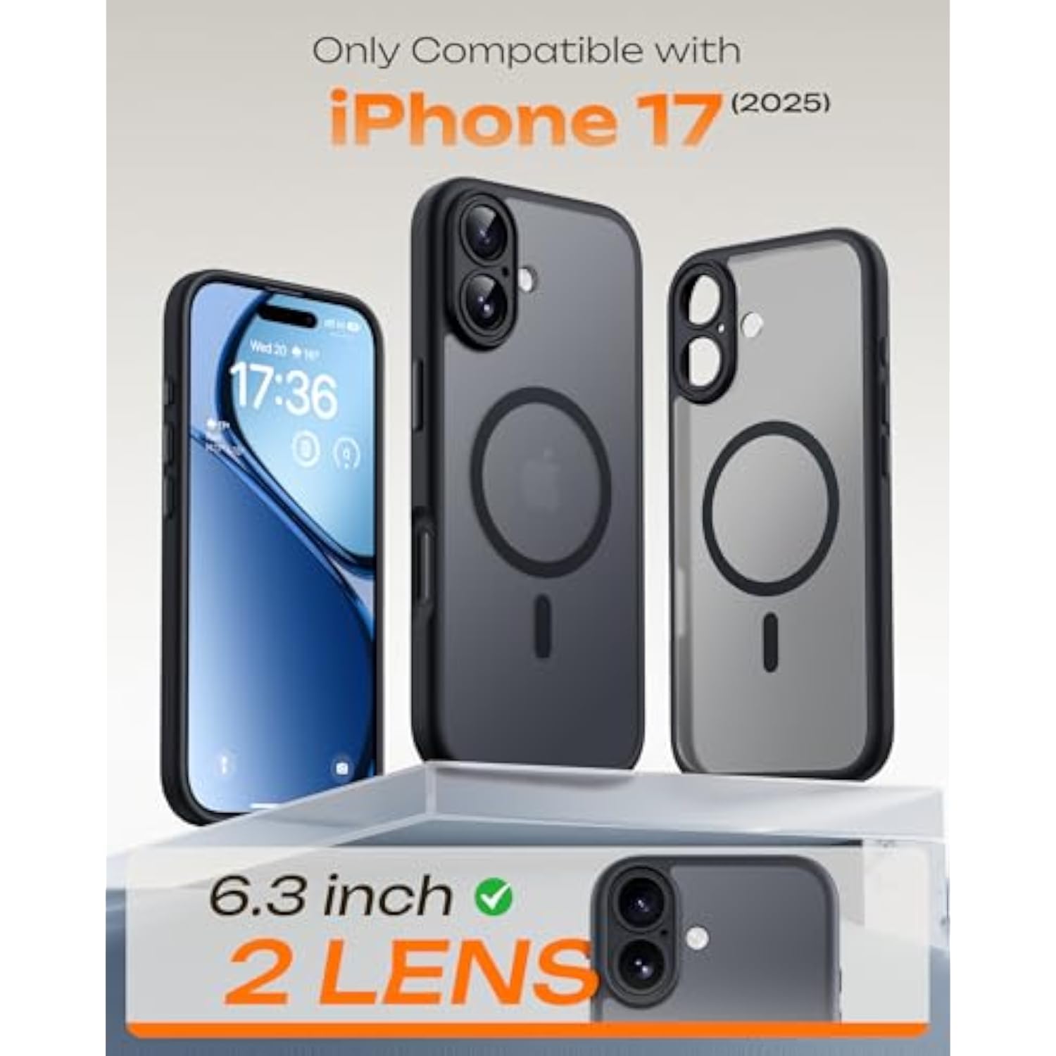 iPhone 17 Case Compatible with MagSafe Black