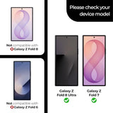 2 Pack Paper-Feel Texture Front Screen Protector for  Galaxy Z Fold 7 Case Friendly MilitaryShield Matte Film - Made in the USA
