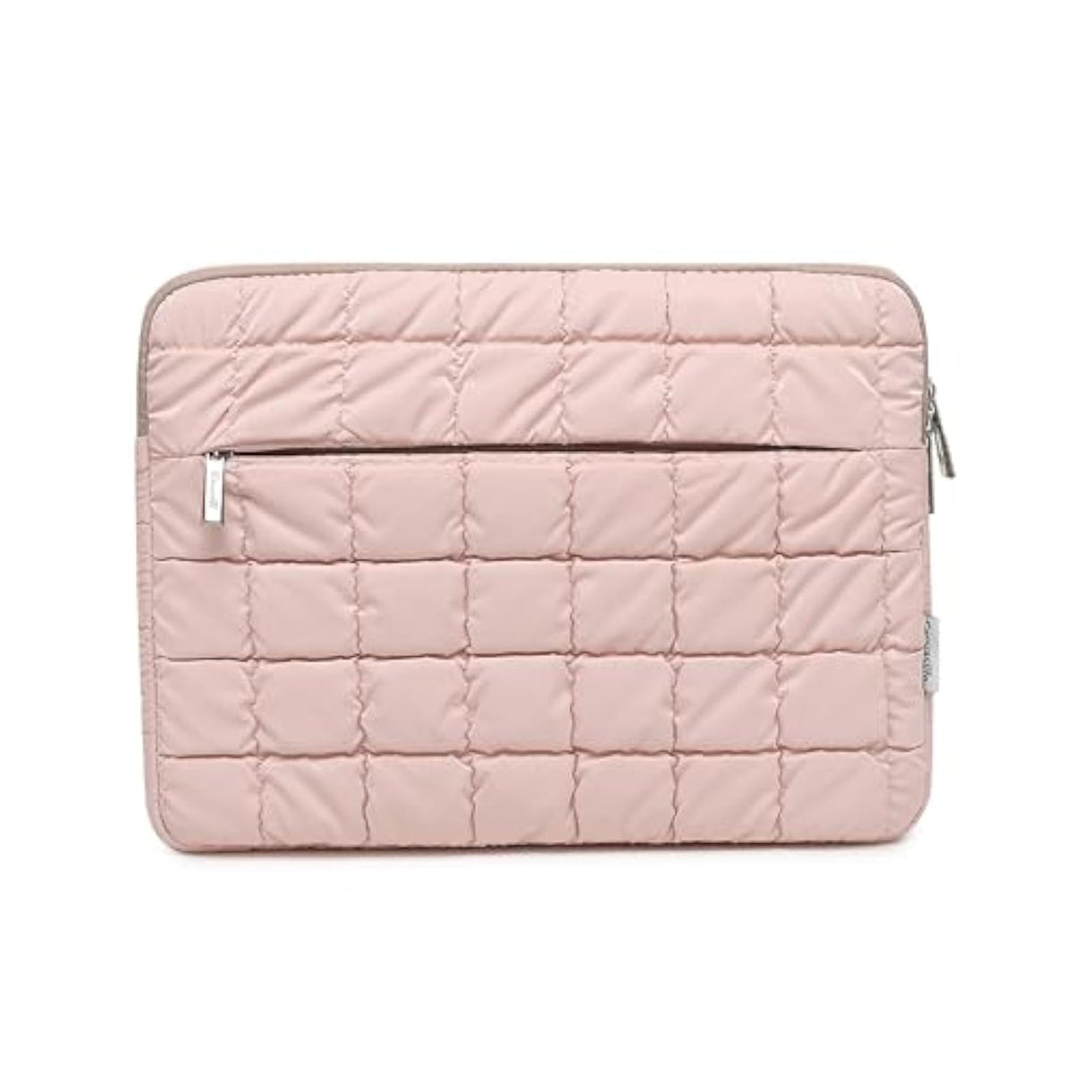 360 Protected Fluffy Notebook Sleeve Bag, 13.3 Inch Protective Case Quilted Puffy Laptop Sleeve For 13 Inch Dell,Hp,Asus,Microsoft (Pink, 13 Inch/13.3 Inch)