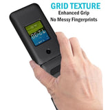 Nakedcellphone Case for AT&T Cingular Flex 2 / Cricket Debut Flex, Slim Hard Shell Protector Cover [Anti-Fingerprint, Grid Texture] for U1030AA / U1030AC Flip Phone (2023) - Black Tread