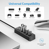 5Gbps Usb 3.0 Hub, Multi 4 Ports Usb Splitter Usb Expander For Laptop, Compute