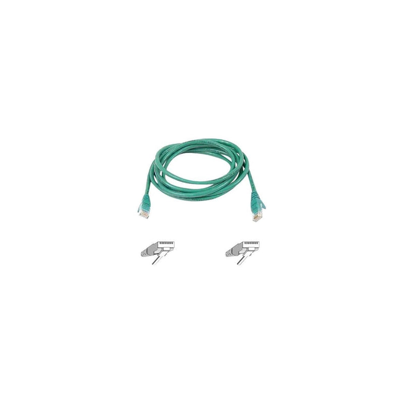 Belkin A3L980-25-GRN-S 25-Feet 4PR-RJ45 M/M CAT6 Snagless Patch Cable (Green)