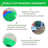 24pcs World Cup Decorations 2026 Hanging Swirls & Cardstock, 12pcs Hanging Swirls & 12pcs Hanging Cardstock with 6 Patterns, World Cup 2026 Party Home Party Decorations