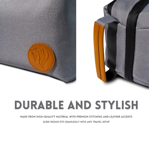 Large Electronics Organizer And Tech Travel Bag Premium Portable Case For Cables, Chargers, Cords, And Accessories Ideal Pouch For Your Travel Essentials And Commuting Needs (Grey)