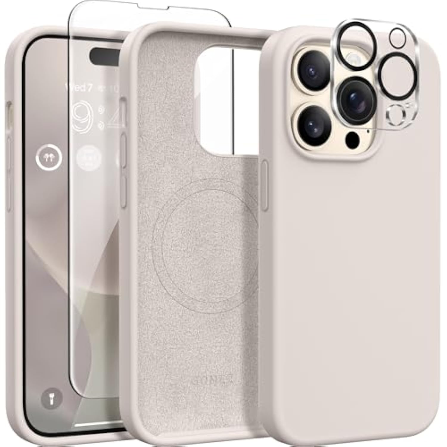 iPhone 14 Pro Case with Magsafe, Screen & Camera Protection, Shockproof Silicone