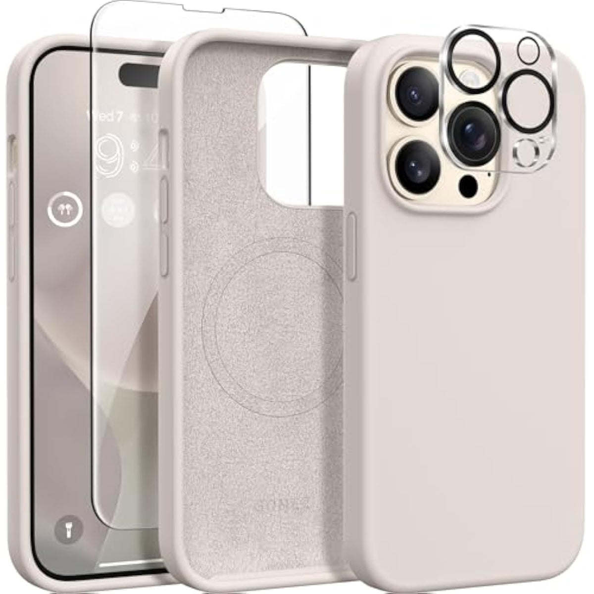 iPhone 14 Pro Case with Magsafe, Screen & Camera Protection, Shockproof Silicone