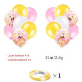 Bunny Birthday Decorations Easter Bday Kit Rabbit Theme Happy Birthday Banner Cake Topper Pink Gold White Latex Balloons For Children Girl 1St 2Nd Bday Happy Easter Festival