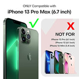 3 In 1 For Iphone 13 Pro Max Case Clear, With 2X Screen Protector, [Not Yellowing][-Grade Drop Protection] Slim Shockproof Phone Case For Iphone 13 Pro Max 6.7 Inch