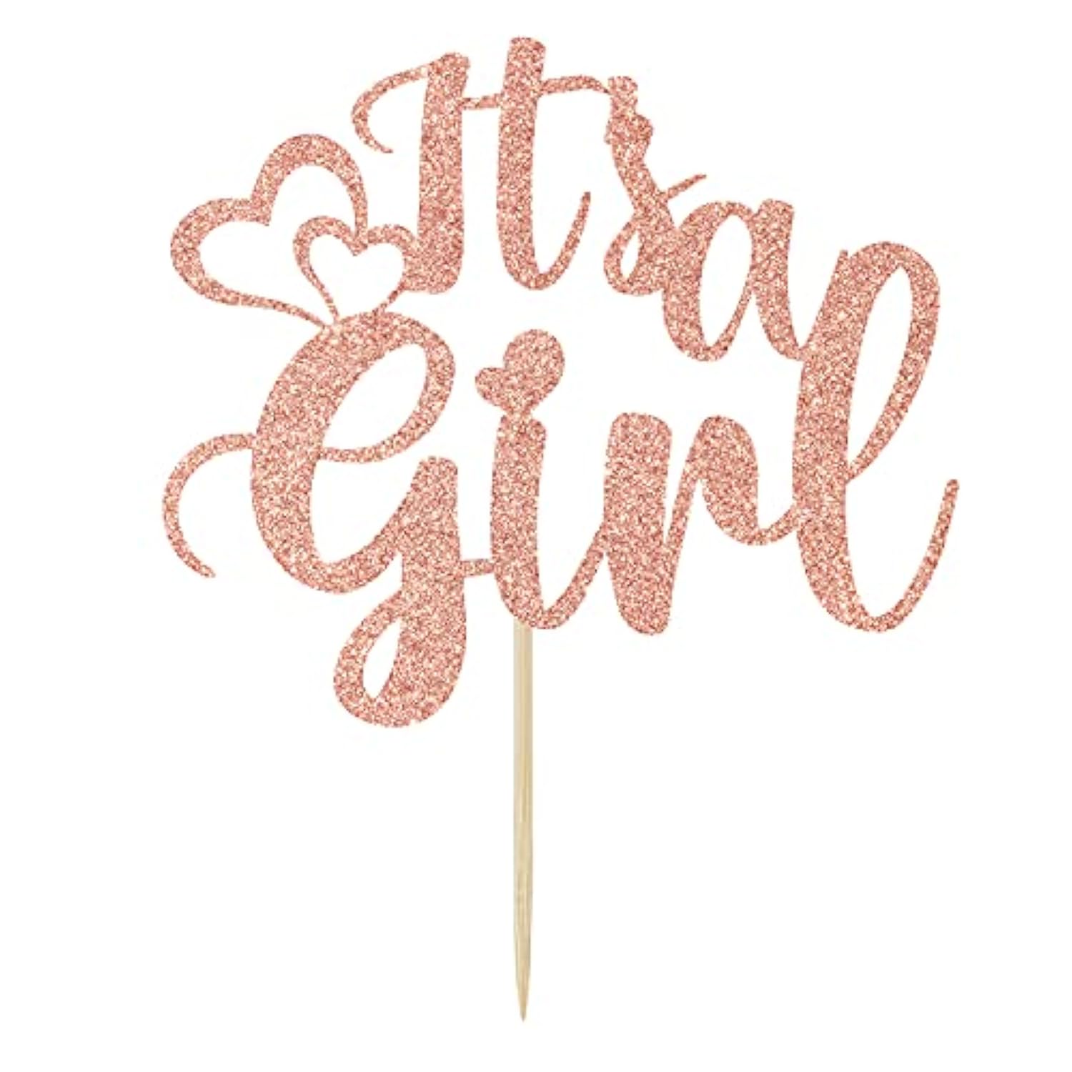 It’S A Girl Cake Topper Sweet Baby Girl Baby Shower Gender Reveal 1St Birthday Rose Gold