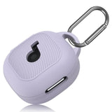 Anker Soundcore P40i Case Cover, Soft Silicone Case for Soundcore P40i Earbuds with Shockproof Protective Skin Cover and Carabiner, Front LED and Logo Visible, Purple