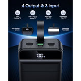 Portable Charger 60000Mah Power Bank - 22.5W Fast Charging External Battery Pack, Led Display Usb C Portable Cell Phone Charger For Iphone 15/14/13 Pro, Android, Samsung Galaxy, Etc