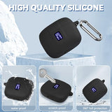 Silicone Case for TAGRY X08 Wireless Earbuds Case, Compatible with TAGRY Bluetooth Headphones True Wireless Earbuds with Keychain with Cleaning Pen -