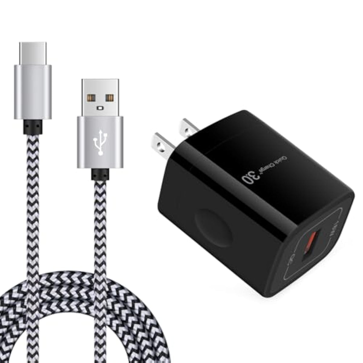 Quick Charge 3.0 Fast Charger For Lg Velvet 5G Wing, Lg Stylo 4 5 6, Lg G5 G6 G7 G8 G8X V20 V30 V40 V50 Thinq, K51 K61 K71 K92