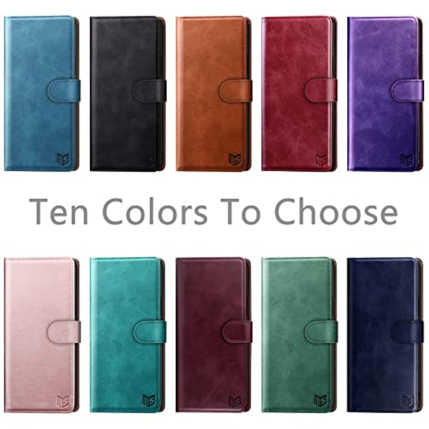 Samsung Galaxy S22 Plus with RFID Blocking Leather Wallet case Credit Card Holder