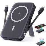 2025 Latest Portable Charger, 16800Mah Magnetic Wireless Power Bank With 2 Built In Cables, Led Display Battery Pack Travel Essentials For Iphone 16/15/14/13/12/Pro/Mini/Pro Max Andriod