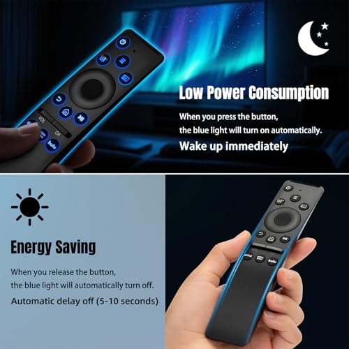 Backlit Universal Remote Control for  Smart TV,  Remote Control Replacement, Compatible for UHD QLED 8K 4K Smart TVs, with Shortcut