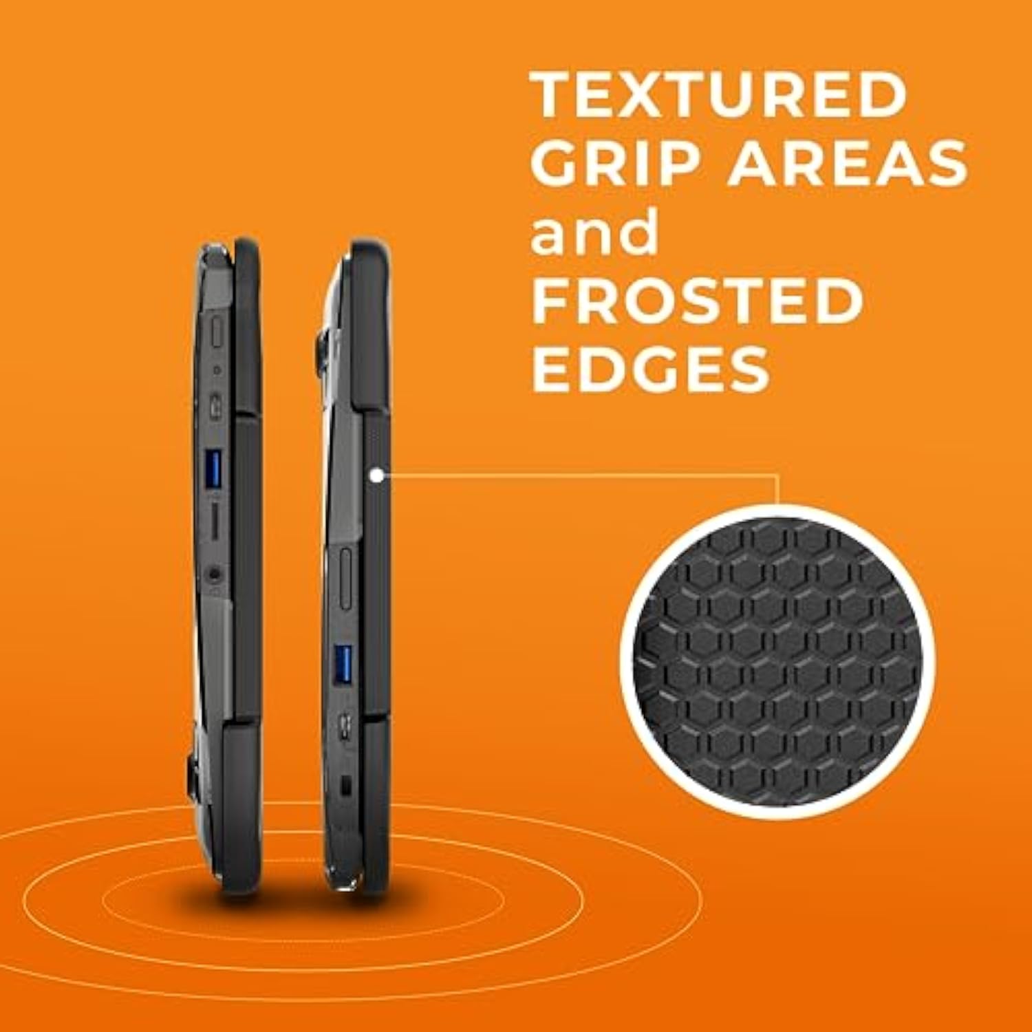 Gumdrop SlimTech Laptop Case Fits Dell Latitude 3450 | 3440 (Clamshell) Rugged Drop Tested Shockproof Lightweight Reliable Device Protection for Kids K-12 Students School Office or Business Use Black