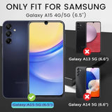 4 Pack Screen Protector For Samsung Galaxy A15 5G With 4 Pack Camera Lens Protector, Full Coverage Tempered Glass Film Anti-Fingerprint Case Friendly