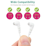 Fast Magnetic Charger Cord For Rose And Most Magnetic Massagers Dc Charging Cable With 2-Magnet Connector