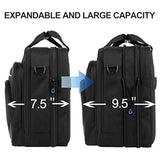 Laptop Bag 17.3 Inch Premium Laptop Briefcase, Expandable Laptop Shoulder Messenger Bag Durable Computer Case