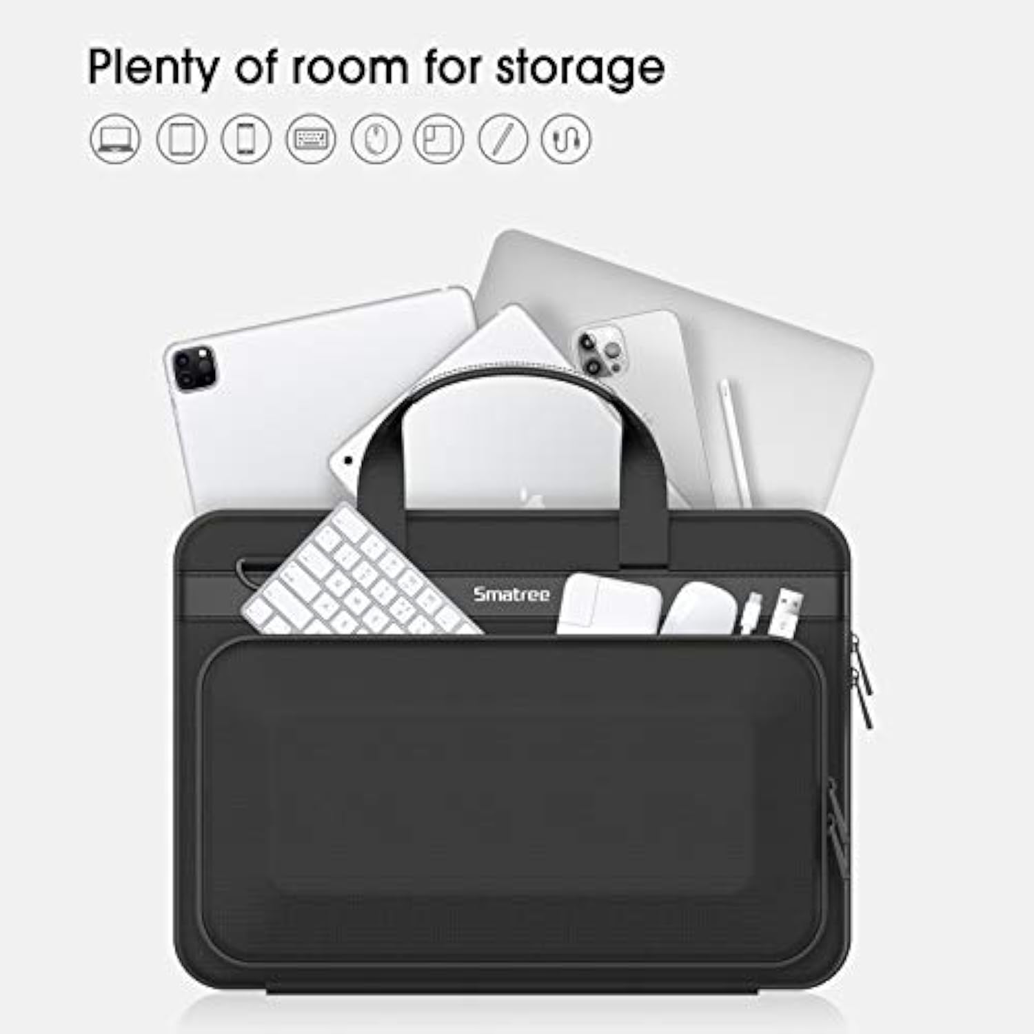 Smatree Hard Laptop Handbag Sleeve for 13 inch MacBook Air M4 2025/M3 2024/2022, 14.2 inch Macbook Pro M4 2024/M3 2023 A2918/A2992, 14 inch Acer Swift 3/Lenovo ideapad, 14 inch Laptop Carrying Bag