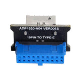 Usb 3.1 Type E Front Panel Socket To Motherboard Usb 3.0 19 20Pin Header Conve