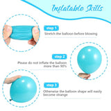 63Pcs Spongebob Birthday Decoration,12 Inch Yellow Blue Underwater Balloon With 2 Burger Balloon For For Party,Mermaid,Baby Shark,Ocean Themed Party, Kids Room Supplies