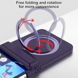 Designed For Samsung Galaxy Z Flip 7 Case Magnetic With Hinge Protection& Screen Protector & Kickstand [Compatible With Magsafe],Slim Protective Phone Case Cover For Z Flip 7 - Purple